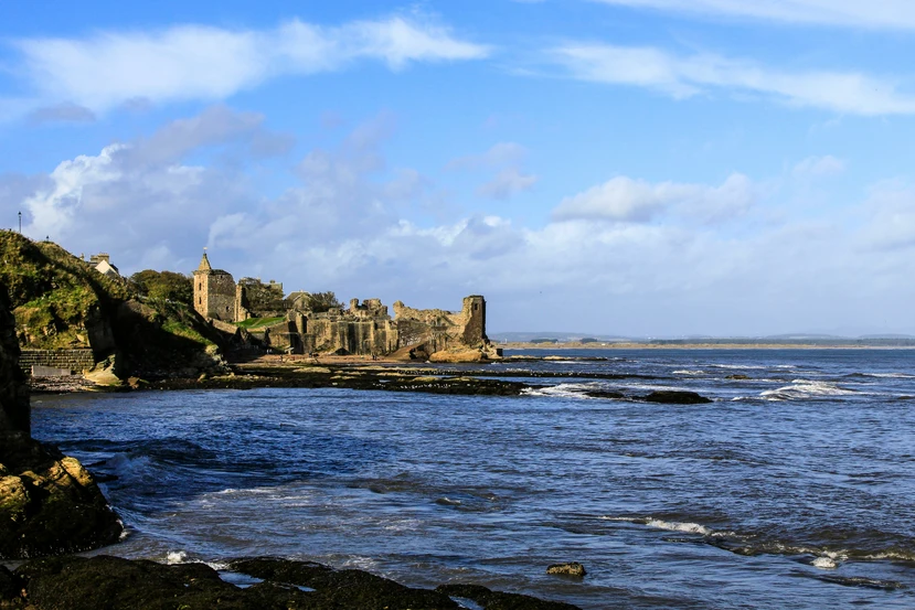 Old castle in St Andrews Scotland